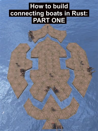 How to build a Rust megaship - part one! #rust #rusttok #playrust #rustclips #rustgame #rustrp #rustconsoledition