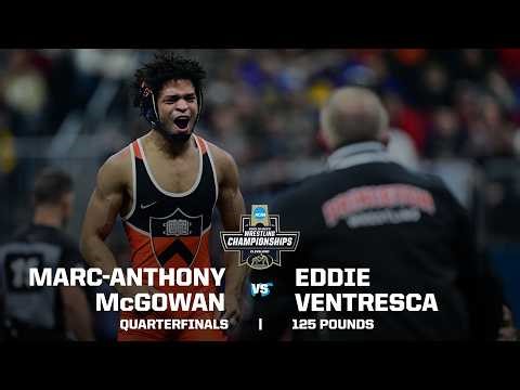 Marc-Anthony McGowan vs. Eddie Ventresca: 2026 NCAA wrestling quarterfinals (125 pounds)