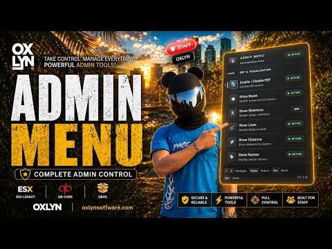 FiveM Script Admin System 💻 | ESX,QB AND QBOX!