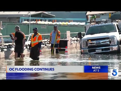 Huntington Beach shuts down streets due to flooding concerns