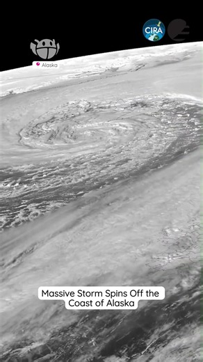 Massive Storm Rolls by Alaska #weather