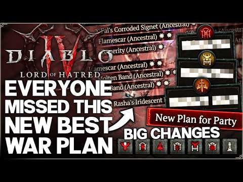Diablo 4 - Do This Now - New ACTUAL Best OP Warplan Setup & BIG Season 14 Warplans Changes Guide!