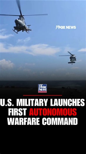 US military launches FIRST autonomous warfare command #foxnews #news #shorts #military #ai