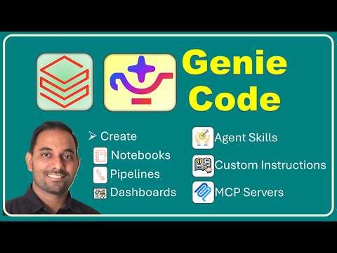 Databricks Genie Code Full Tutorial | Skills, MCP, Jobs, Notebooks, Dashboards