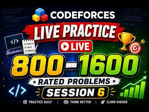 Codeforces Live Practice (800–1600 Rated Problems)