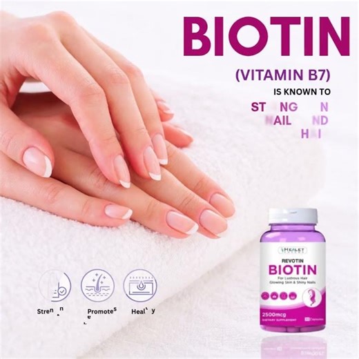 Biotin (Vitamin B7) Benefits | Strong Hair, Nails & Glowing Skin