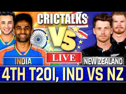 🔴 Live: India vs New Zealand, 4th T20I, Live Cricket Match Commentary, Scores 2nd Innings