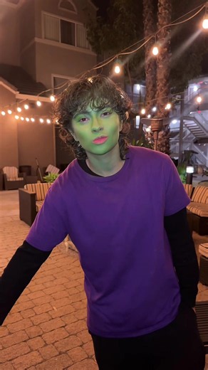 Beast boy rizzing Raven 😛 #masc #teentitans #beastboy #raven #halloween @Nicole