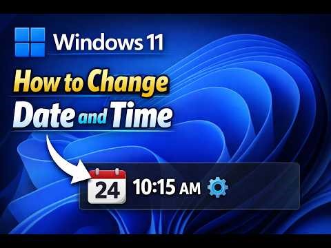 How to change the Date & Time windows 11