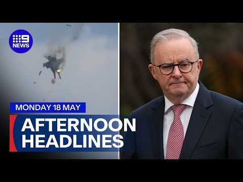 Two fighter jets collide at US airshow; Labo gathering support for budget | 9 News Australia