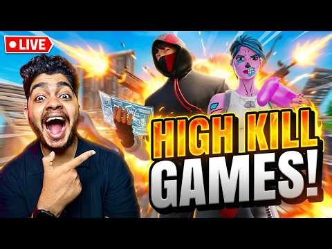 FORTNITE LIVE 🔥 High Kill Games & Clutch Wins? | FREE SKINS & REWARDS!