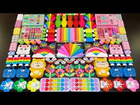 RELAXING WITH CLAY PIPING BAGS VS GLITTER VS MAKEUP ! Mixing Random Things Into Slime #7090