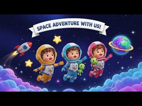 Kids Space Adventure 🚀 | Fun Planet Dance Song for Children | Sing & Move with Aliens 👽