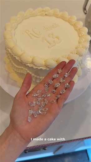 Ring Concierge's 13th Birthday Cake with 30 Real Diamonds 💎🎂