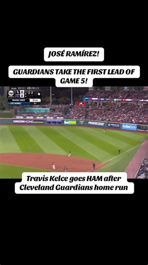 GUARDIANS TAKE THE FIRST LEAD OF GAME 5! #baseball #clevelandguardians #traviskelce #whitesox