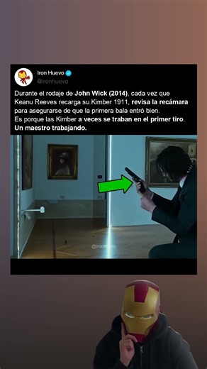 En John Wick (2014), Keanu Reeves hizo esto para revisar sus herramientas