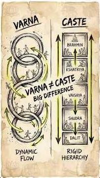 Varna vs Caste Explained Simply | (Most People Get This Wrong) #shorts