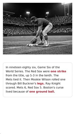 One strike away. One ground ball.