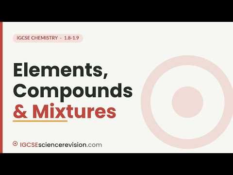 Elements, Compounds & Mixtures | IGCSE Chemistry Revision