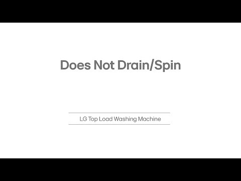 LG Top Load Washing Machine Common Drain & Spin Problems | LG India