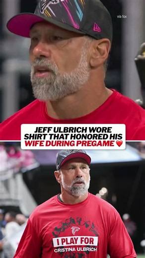 Jeff Ulbrich Wore A Shirt That Honored His Wife During Pregame❤️