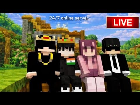 🍷New Public Survival friendly Smp live For Minecraft | Mcpe/java 1.21| 24/7 #minecraft #live 🌪