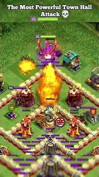 The Most Powerful TH16 Attack! 💀🔥 #clashofclans #coc #gaming #shorts #reels #viral