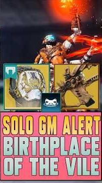 Destiny 2 ARC Titan Crest of Alpha Lupi Build | Solo GM Alert Birthplace of the Vile