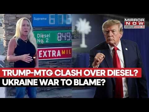 US Fuel Crisis: Marjorie Greene Blames Trump For $8.49 Diesel Price, Potus Blames Putin & Zelenskyy