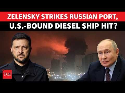 Trump FUMES, Zelensky Strikes Russian Port Linked To Diesel Deliveries To US? Big Escalation