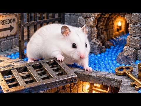 🛑LIVE: Hamster Escapes from a Dangerous Dungeon Prison Maze in Real Life | Hamster Life