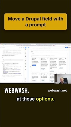 Move a Drupal field with a prompt #shorts
