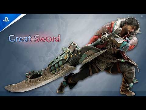 Monster Hunter Wilds: Ascendance - Great Sword: Boosted Action Breakdown | PS5 Games