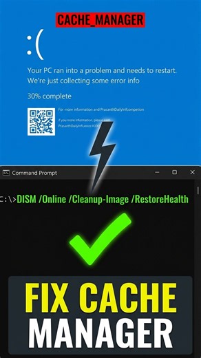 Stop CACHE_MANAGER Crashes: The Complete SFC & DISM Repair Guide