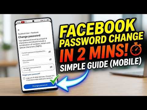 Change Facebook Password in 2 Minutes (Easy Tutorial)