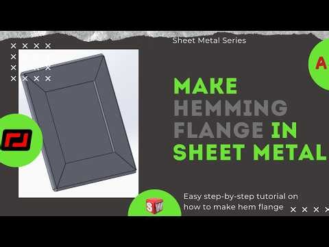 Hem Flange in SolidWorks ⚙️🔥 | Sheet Metal Tutorial #ramscad #solidworks 