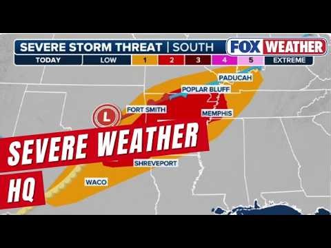 Severe Storms To Ramp Up By Afternoon From Texas To Missouri As All Hazards Loom