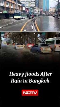 Continuous Rain Inundates Several Parts Of Bangkok Disrupting Traffic