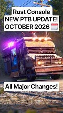 Rust Console NEW PTB Update! Ziplines, Travelling Vendor, Trains & More!🎮🔥 #rust #rustconsole