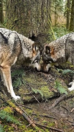 Hiding from WILD WOLVES in my Secret Tree Bunker! 🐺🌲