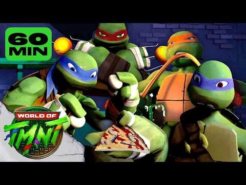 60 MINUTES of DELICIOUS Food Moments in Teenage Mutant Ninja Turtles! 🍕 | TMNT (2012)