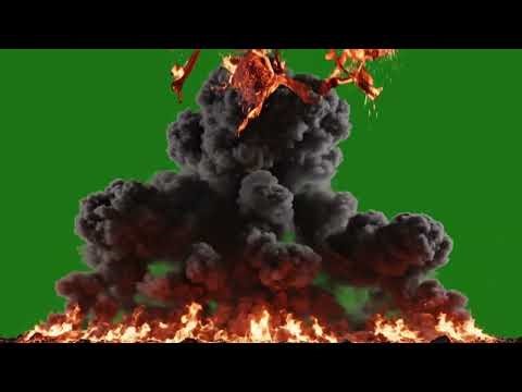 Blast Explosion Green Screen || Massive Impact VFX || Chroma Key || Content For Creators
