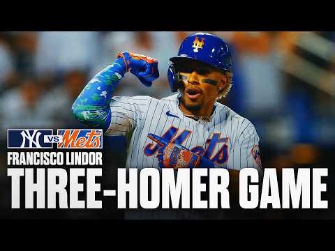 Francisco Lindor SMASHES 3 Home Runs in a Game | FULL HIGHLIGHTS