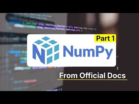 Numpy Tutorial | python | begginers #python #numpy 