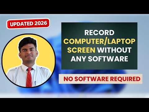 How to Record Screen on Windows 10/11 WITHOUT Any Software (2026) | Free & Easy