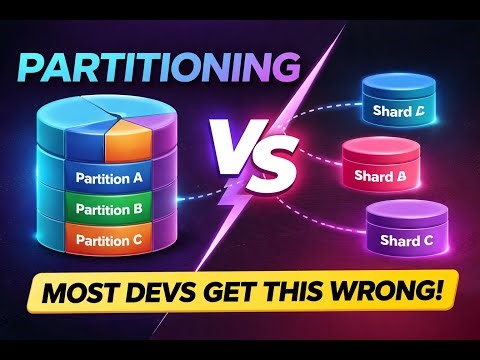 Partitioning vs Sharding Explained (Most Developers Get This Wrong)