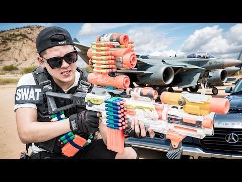 LTT Game Nerf Guns : SEAL X Uses Nerf Guns to Fight & Protect Secret Laptop From Gang