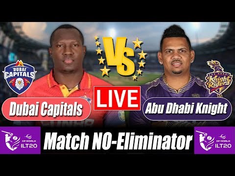 ILT20 score 2025 | Dubai Capitals vs Abu Dhabi Knight Eliminator Commentary & Crickat Analysis