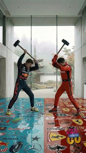 Epic Showdown: Red vs. Blue Racing Battle! 🏎️🏁 Ferrari Takes on Red Bull in a