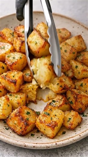 🥔✨ Crispy Garlic Roasted Potatoes
